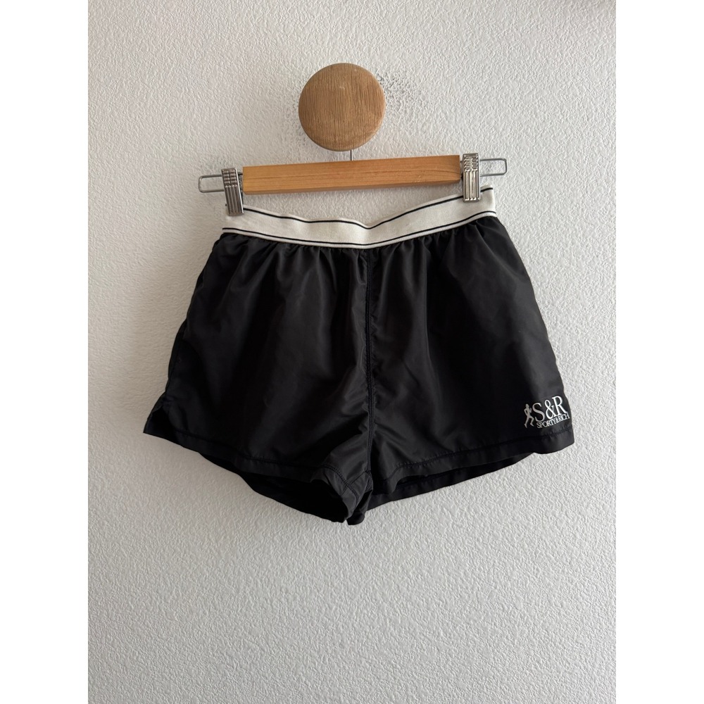 Sporty & Rich Womens Black Running Shorts Size XS